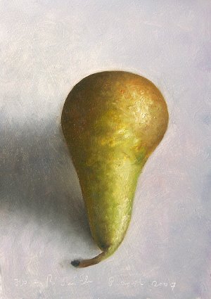 Pear, frontal view
